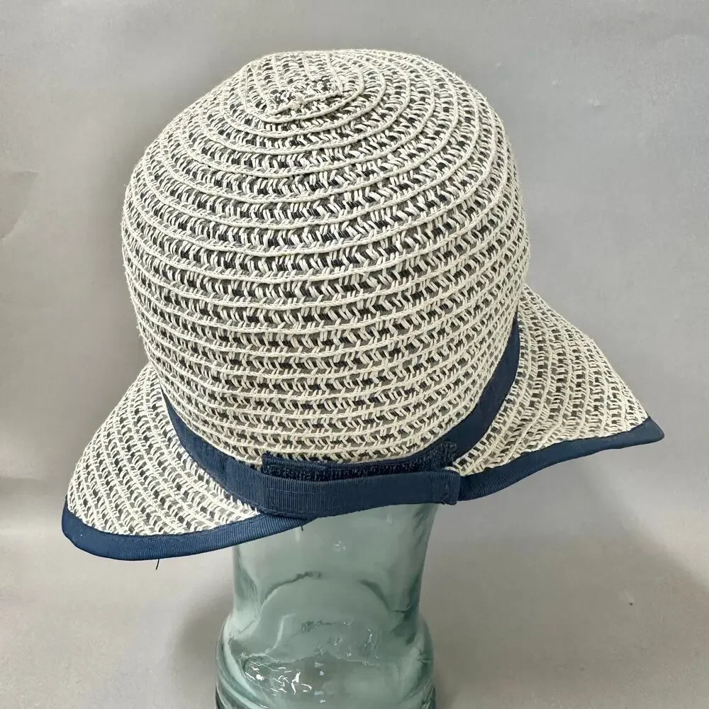 San Diego Hat Company Contrasting Edged Sun Brim Hat Hook & Loop‎ back